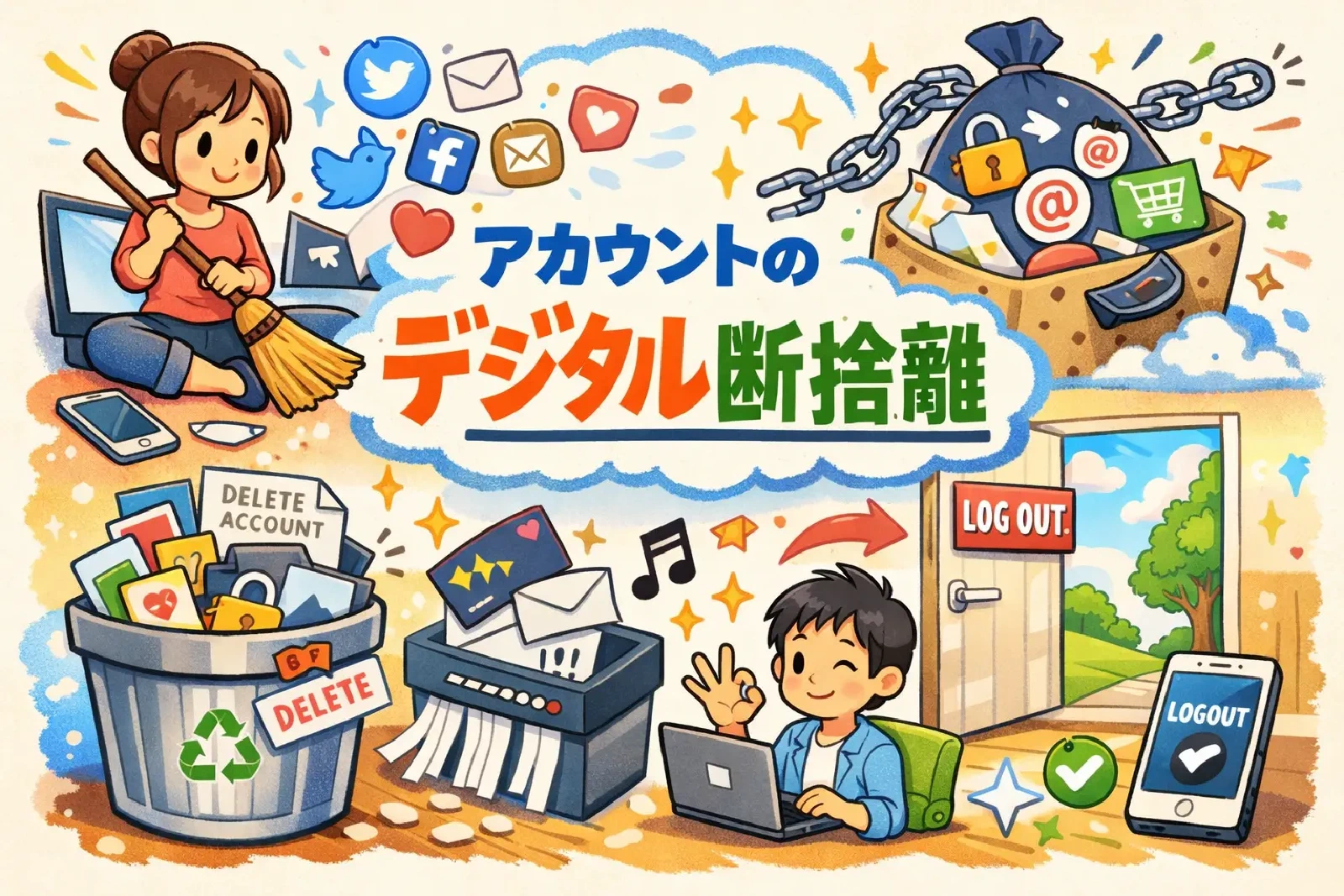 デジタル断捨離を始めてわかった、アカウント削除の現実 | ひなたと。